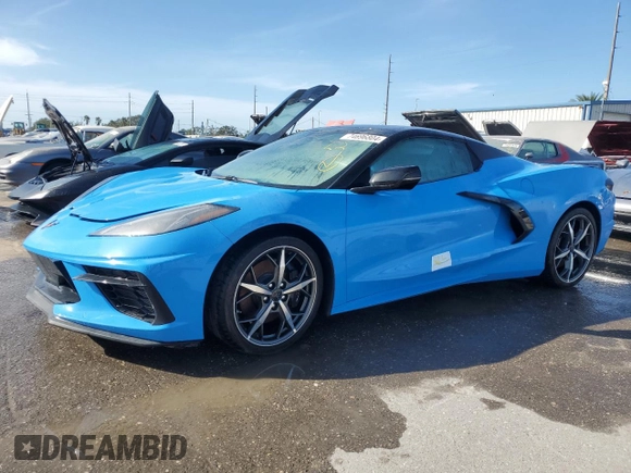2022 Chevrolet Corvette 3LT with VIN 1G1YC3D44N5110819, listed as a Copart auction lot 74696804 with 3,699 mi miles and Non Repairable. Bid and sale history available at carsss.com. Image 1.