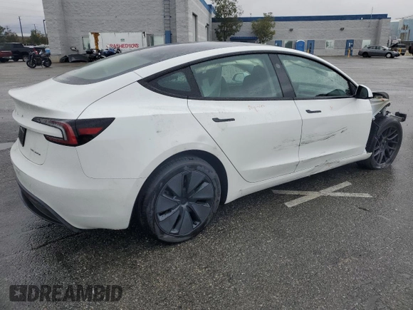 2024 Tesla Model 3 Long Range with VIN 5YJ3E1EB2RF819623, listed as a Copart auction lot 44814315 with 4,400 mi miles and Salvage Title. Bid and sale history available at DreamBid. Image 3.