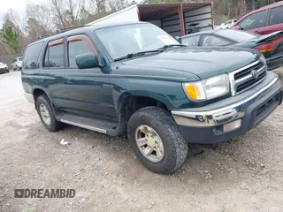 1999 Toyota 4Runner SR5 with VIN JT3GN86R4X0100749, listed as a IAAI auction lot 41585910 with Not Provided miles. Bid and sale history available at carsss.com. Image 1.