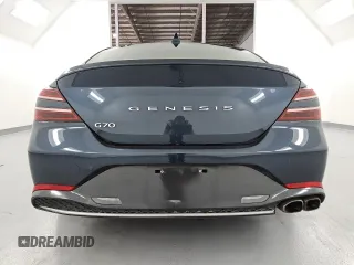 2022 Genesis G70 2.0T with VIN KMTG34TA1NU094229, listed as a Copart auction lot 52890445 with 96,667 mi miles and Clean Title. Bid and sale history available at DreamBid. Image 6.