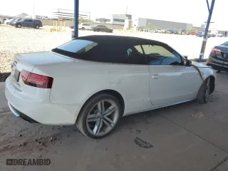 2012 Audi S5 Premium Plus with VIN WAUCGAFH0CN000239, listed as a Copart auction lot 73031974 with 42,848 mi miles and Salvage Title. Bid and sale history available at carsss.com. Image 3.