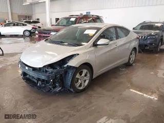 2016 Hyundai Elantra SE with VIN 5NPDH4AE2GH746460, listed as a IAAI auction lot 41571025 with 124,984 mi miles. Bid and sale history available at carsss.com. Image 2.