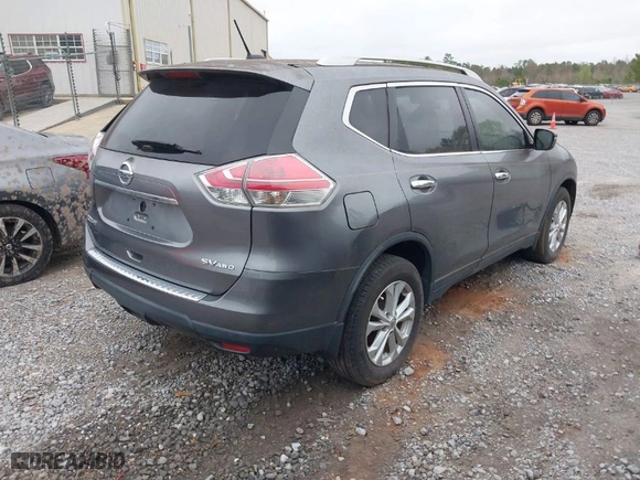 2015 Nissan Rogue SV with VIN KNMAT2MV7FP567397, listed as a IAAI auction lot 41718115 with 93238 miles. Bid and sale history available at carsss.com. Image 4.