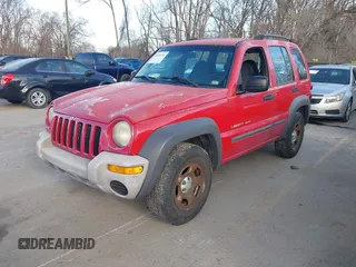 2003 Jeep Liberty Sport with VIN 1J4GL48K33W729642, listed as a IAAI auction lot 41826761 with 196,989 mi miles. Bid and sale history available at carsss.com. Image 2.