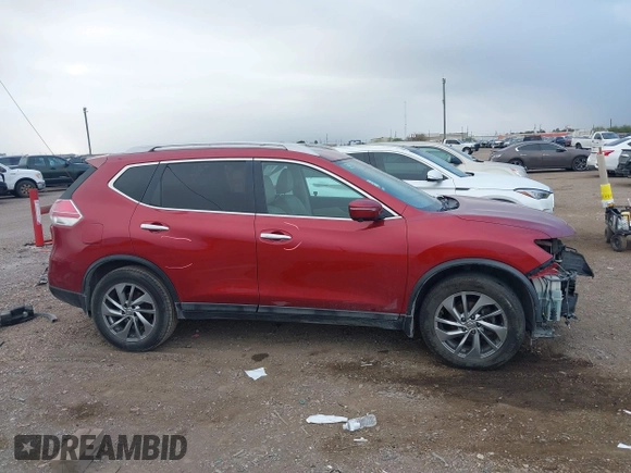 2015 Nissan Rogue SL with VIN 5N1AT2MT0FC866375, listed as a IAAI auction lot 41236983 with 125,074 mi miles. Bid and sale history available at carsss.com. Image 14.