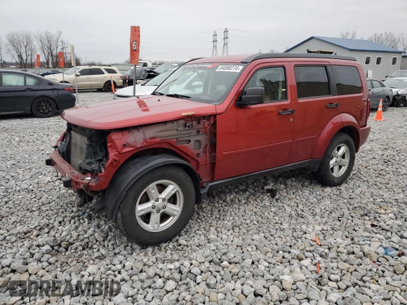 2009 Dodge Nitro SXT with VIN 1D8GU28K69W522292, listed as a Copart auction lot 84890274 with 121,311 mi miles and Salvage Title. Bid and sale history available at carsss.com. Image 1.