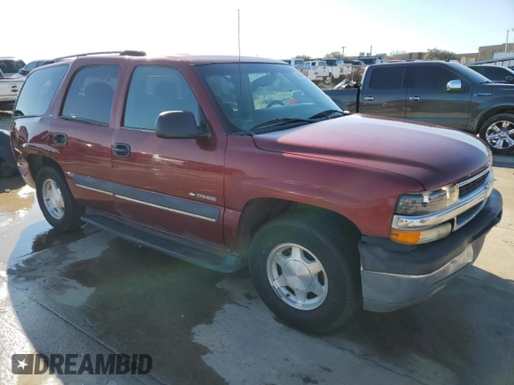 2002 Chevrolet Tahoe LS with VIN 1GNEC13V32R280495, listed as a Copart auction lot 88474735 with 294,969 mi miles and Salvage Title. Bid and sale history available at carsss.com. Image 4.
