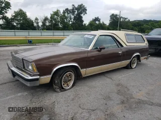 1979 Chevrolet El Camino z VIN 1W80H9R464621, wystawiony jako Copart lot #57820305 z przebiegiem 123 136 mil mil oraz Czysty tytuł • Clean title. Historia ofert i sprzedaży dostępna na DreamBid. Obrazek 1.