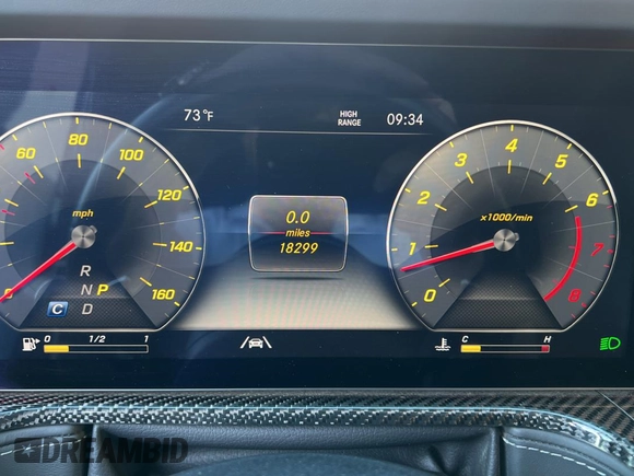 2023 Mercedes-Benz G 550 with VIN W1NYC6BJ6PX474872, listed as a Copart auction lot 74717934 with 18,299 mi miles and Clean Title. Bid and sale history available at DreamBid. Image 8.