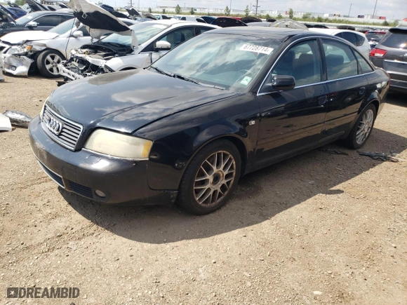 2002 Audi A6 with VIN WAULD64B32N096886, listed as a Copart auction lot 67728714 with 0 mi miles and Salvage Title. Bid and sale history available at carsss.com. Image 1.