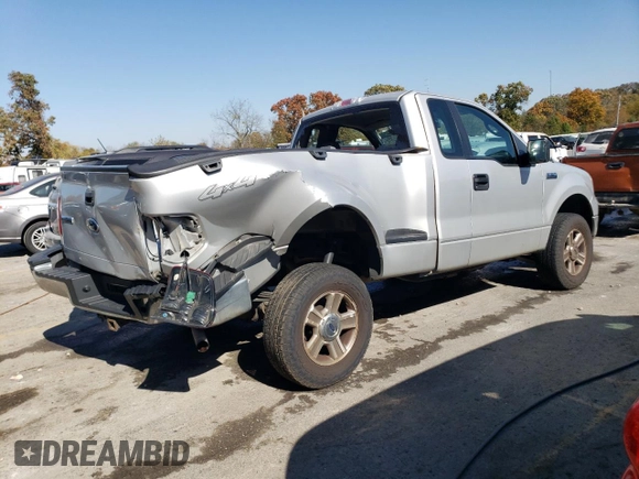 2005 Ford F-150 XLT with VIN 1FTRF04525KE67914, listed as a Copart auction lot 76828284 with 125,876 mi miles and Salvage Title. Bid and sale history available at carsss.com. Image 3.