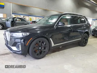 2020 BMW X7 xDrive40i with VIN 5UXCW2C02L9B60336, listed as a Copart auction lot 42796695 with 81,129 mi miles and Salvage Title. Bid and sale history available at carsss.com. Image 1.