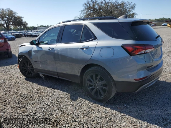 2024 Chevrolet Equinox RS with VIN 3GNAXMEG9RS122480, listed as a Copart auction lot 52601065 with 7,282 mi miles and Salvage Title. Bid and sale history available at DreamBid. Image 2.
