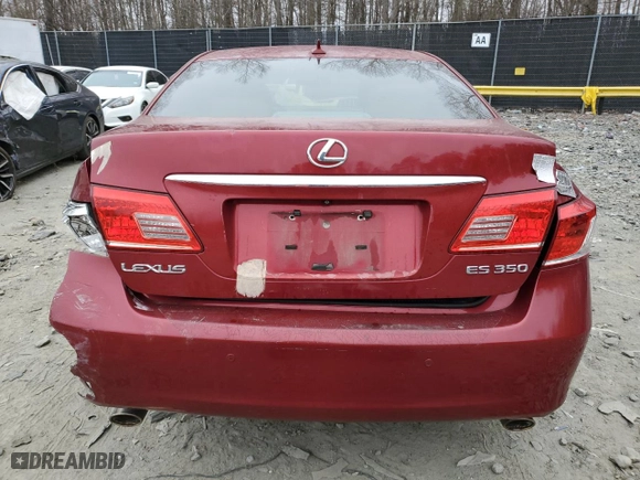 2010 Lexus ES 350 with VIN JTHBK1EG7A2385964, listed as a Copart auction lot 49114055 with 246,313 mi miles and Salvage Title. Bid and sale history available at carsss.com. Image 6.