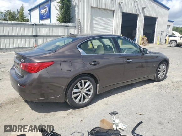 2015 Infiniti Q50 Premium with VIN JN1BV7AP2FM353875, listed as a Copart auction lot 51768175 with 147,207 mi miles and Salvage title. Bid and sale history available at DreamBid. Image 3.
