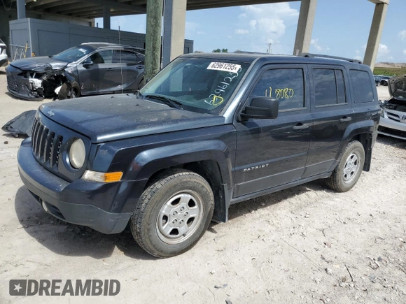 2014 Jeep Patriot Sport with VIN 1C4NJPBB6ED886934, listed as a Copart auction lot 62961255 with 118,080 mi miles and Clean title. Bid and sale history available at DreamBid. Image 1.