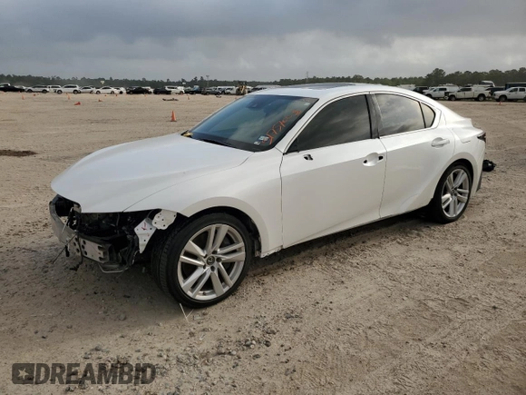 2021 Lexus IS 300 z VIN JTHCA1D28M5116162, wystawiony jako Copart lot #51757005 z przebiegiem 59 965 mil mil oraz Szkoda całkowita • Salvage title. Historia ofert i sprzedaży dostępna na DreamBid. Obrazek 1.