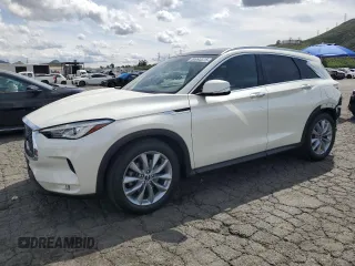 2019 Infiniti QX50 LUXE with VIN 3PCAJ5M19KF133426, listed as a Copart auction lot 50993375 with 60,799 mi miles and Salvage Title. Bid and sale history available at carsss.com. Image 1.