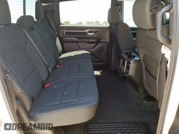2023 Ram 1500 Big Horn with VIN 1C6SRFFT7PN698730, listed as a Copart auction lot 56967445 with 30,514 mi miles and Salvage title. Bid and sale history available at DreamBid. Image 10.