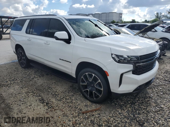 2021 Chevrolet Suburban RST with VIN 1GNSKEKT8MR469806, listed as a Copart auction lot 60500454 with 99,461 mi miles and Non Repairable. Bid and sale history available at carsss.com. Image 4.