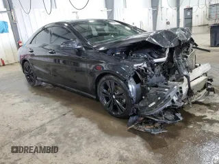 2018 Mercedes-Benz CLA with VIN WDDSJ4GB2JN675086, listed as a Copart auction lot 48547775 with 49,912 mi miles and Salvage Title. Bid and sale history available at carsss.com. Image 4.