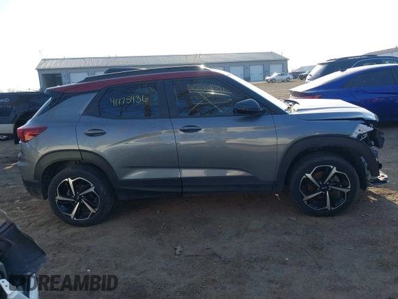 2022 Chevrolet TrailBlazer RS with VIN KL79MUSL2NB098743, listed as a IAAI auction lot 41775936 with 64,292 mi miles. Bid and sale history available at carsss.com. Image 14.