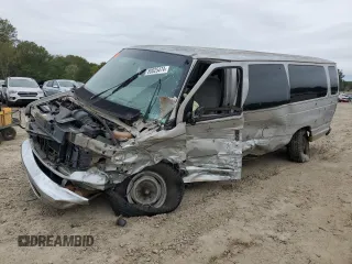 1999 Ford Econoline Passenger XL with VIN 1FBSS31L2XHB54786, listed as a Copart auction lot 80025474 with 418,665 mi miles and Clean Title. Bid and sale history available at DreamBid. Image 1.