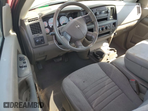 2008 Dodge 1500 ST with VIN 1D7HA16K08J213329, listed as a Copart auction lot 53147975 with 48,987 mi miles and Salvage Title. Bid and sale history available at DreamBid. Image 8.