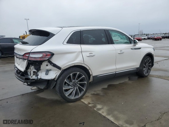 2019 Lincoln Nautilus Reserve with VIN 2LMPJ8LP2KBL66885, listed as a Copart auction lot 36005273 with 53,745 mi miles. Bid and sale history available at carsss.com. Image 3.