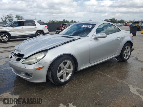 2006 Mercedes-Benz SLK 280 z VIN WDBWK54F76F091837, wystawiony jako Copart lot #47734745 z przebiegiem 253 458 mil mil oraz Szkody całkowita. Historia ofert i sprzedaży dostępna na DreamBid. Obrazek 1.
