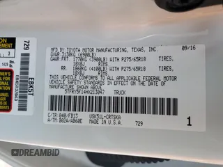 2017 Toyota Tundra 2WD SR5 with VIN 5TFRY5F14HX213047, listed as a Copart auction lot 41896345 with 235,393 mi miles and Salvage Title. Bid and sale history available at carsss.com. Image 14.