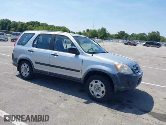 2005 Honda CR-V LX with VIN JHLRD78535C050081, listed as a IAAI auction lot 40169911 with 132,177 mi miles. Bid and sale history available at carsss.com. Image 1.