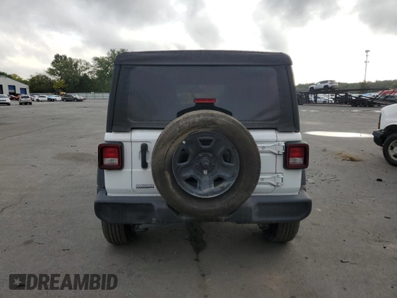 2022 Jeep Wrangler Unlimited Willys with VIN 1C4HJXDN2NW253579, listed as a Copart auction lot 73274214 with 22,583 mi miles and Salvage Title. Bid and sale history available at DreamBid. Image 6.