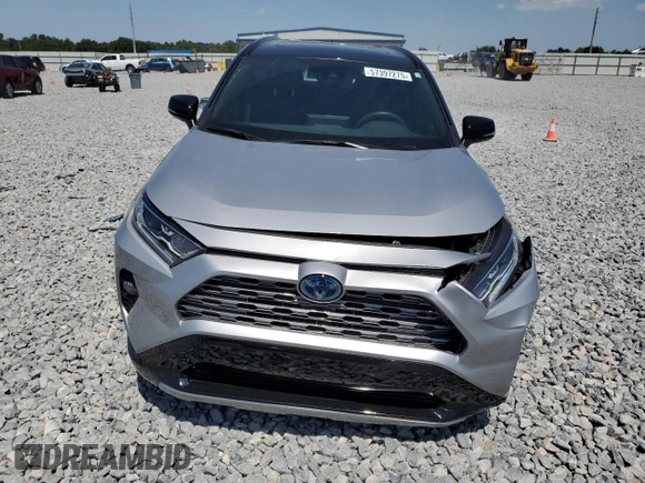 2021 Toyota RAV4 Hybrid XSE with VIN 2T3E6RFV4MW017302, listed as a Copart auction lot 57397275 with 15,544 mi miles and Salvage title. Bid and sale history available at DreamBid. Image 5.
