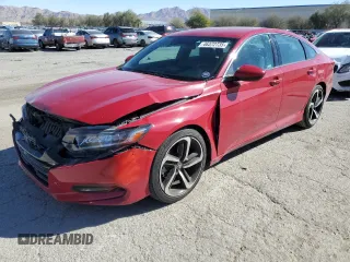 2018 Honda Accord Sedan Sport 1.5T with VIN 1HGCV1F39JA190240, listed as a Copart auction lot 46372735 with 148,929 mi miles and Salvage Title. Bid and sale history available at carsss.com. Image 1.