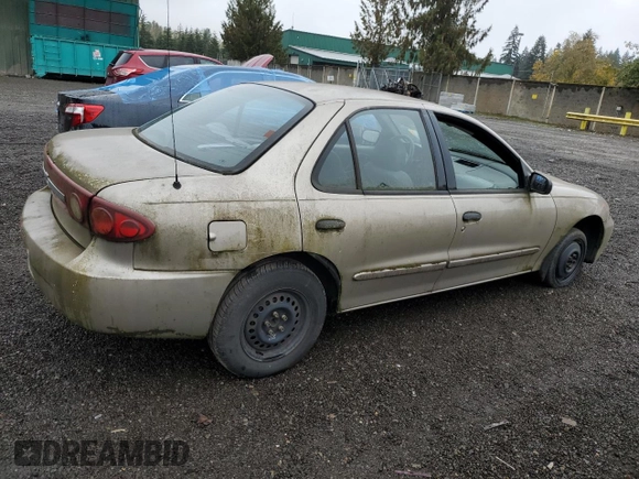 2003 Chevrolet Cavalier with VIN 1G1JC52FX37318173, listed as a Copart auction lot 75631434 with 0 mi miles and Clean Title. Bid and sale history available at carsss.com. Image 3.