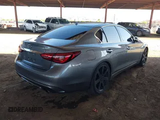 2020 Infiniti Q50 Luxe with VIN JN1EV7AP8LM200197, listed as a IAAI auction lot 42270721 with 66,978 mi miles and . Bid and sale history available at DreamBid. Image 4.
