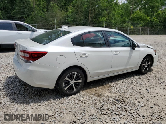 2022 Subaru Impreza Premium with VIN 4S3GKAD61N3602876, listed as a Copart auction lot 64166075 with 26,511 mi miles and Salvage title. Bid and sale history available at DreamBid. Image 3.