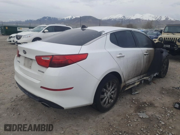 2015 Kia Optima EX with VIN 5XXGN4A70FG391970, listed as a Copart auction lot 51131335 with Not provided miles and Salvage title. Bid and sale history available at DreamBid. Image 3.