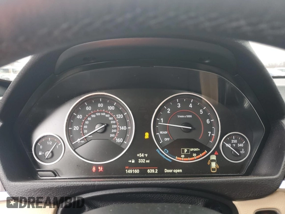 2017 BMW 3 Series 330i xDrive with VIN WBA8Z9C5XHG453210, listed as a Copart auction lot 51325215 with 149,160 mi miles and Salvage Title. Bid and sale history available at carsss.com. Image 9.