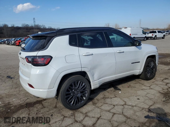 2022 Jeep Compass High Altitude with VIN 3C4NJDCBXNT100723, listed as a Copart auction lot 47873765 with 33,061 mi miles and Clean Title. Bid and sale history available at carsss.com. Image 3.