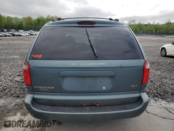 2005 Dodge Caravan SXT with VIN 2D8GP44L45R313203, listed as a Copart auction lot 55309895 with 150,810 mi miles and Salvage Title. Bid and sale history available at DreamBid. Image 6.