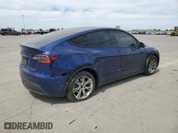 2021 Tesla Model Y Long Range with VIN 5YJYGDEE3MF094165, listed as a Copart auction lot 52907835 with 141,260 mi miles and Salvage Title. Bid and sale history available at DreamBid. Image 3.