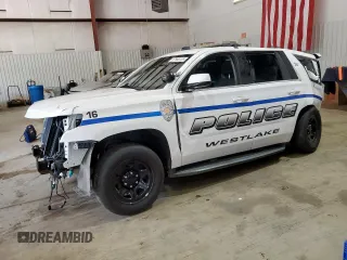 2020 Chevrolet Tahoe Commercial with VIN 1GNLCDEC4LR257930, listed as a Copart auction lot 57886125 with 58,612 mi miles and Salvage title. Bid and sale history available at DreamBid. Image 1.