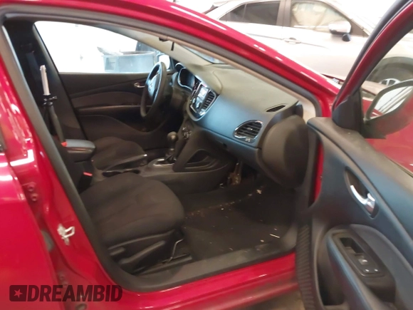 2013 Dodge Dart SE with VIN 1C3CDFAA8DD344836, listed as a IAAI auction lot 41681293 with 126,776 mi miles and . Bid and sale history available at carsss.com. Image 5.