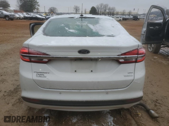 2017 Ford Fusion SE with VIN 3FA6P0HDXHR311384, listed as a Copart auction lot 45710435 with 117,200 mi miles and Salvage Title. Bid and sale history available at carsss.com. Image 6.