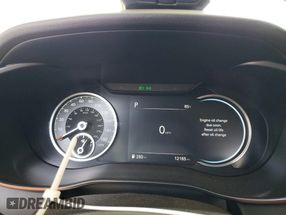 2023 Genesis G70 2.0T with VIN KMTG34TA0PU131807, listed as a Copart auction lot 66194774 with 12,185 mi miles and Salvage Title. Bid and sale history available at DreamBid. Image 9.