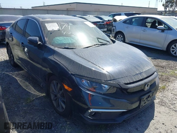 2019 Honda Civic Sedan EX with VIN JHMFC1F37KX014009, listed as a IAAI auction lot 41938780 with 69,118 mi miles. Bid and sale history available at carsss.com. Image 1.