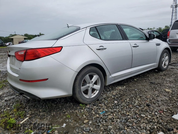 2015 Kia Optima LX z VIN 5XXGM4A72FG377717, wystawiony jako Copart lot #58707275 z przebiegiem 137 548 mil mil oraz Czysty tytuł • Clean title. Historia ofert i sprzedaży dostępna na DreamBid. Obrazek 3.