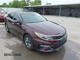 2020 Kia Optima LX with VIN 5XXGT4L37LG402118, listed as a IAAI auction lot 42137289 with 47,646 mi miles and . Bid and sale history available at DreamBid. Image 1.